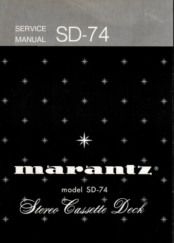 Manuel service pour marantz - manuel,