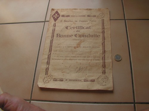 Certificat bonne conduite - bonne,
