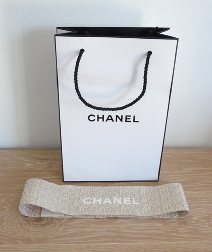Sac papier chanel ruban - papier,