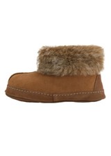 Mouton Chaussons Unisexe Chaussures avec Laine Cuir Véritable Douillet Chaud