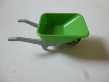 PLAYMOBIL piece rechange BROUETTE CHANTIER VERTE & GRISE