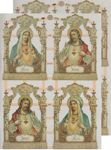 Chromo découpis religieux - ef,