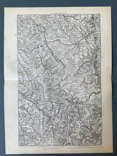 Carte les côtes - cÔtes, meuse