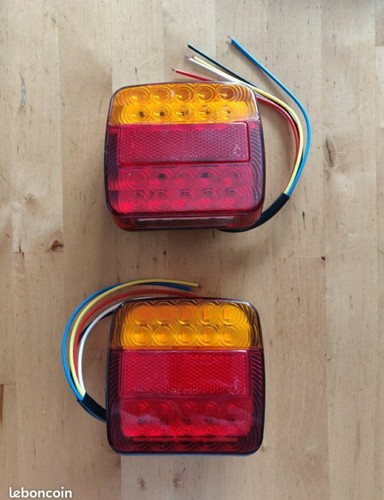 Feux arrières 12v led - led, x2