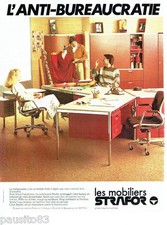 PUBLICITE ADVERTISING 036 1978  les mobiliers de bureau Strafor *