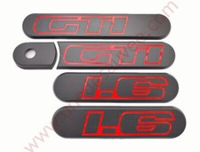 LOGO D’AILE ARRIÈRE ENJOLIVEUR DE CUSTODE CREUSE 1.6 PEUGEOT 205 GTI GRIS KIT DE