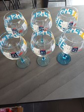 6 VERRES  PASTIS 51 PISCINE DESIGN BY TABAS  Neuf
