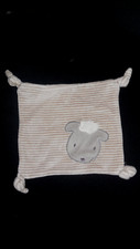 doudou plat carré mouton gris