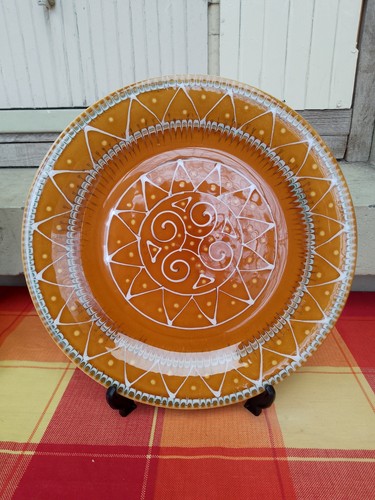Plat rond breiz faïence - plat,
