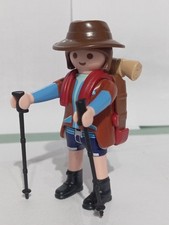 PLAYMOBIL FIGURINE FEMME RANDONNEUSE MONTAGNEUSE ALPINISTE MONTAGNEUSE