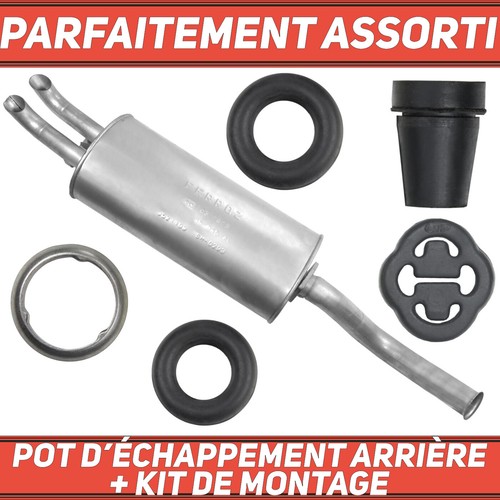 Pot échappement arrière - pot, d’échappement