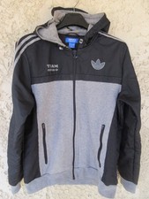 Blouson à capuche TEAM ADIDAS Trefoil noir gris veste S