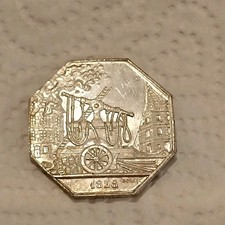 Jeton Argent Assurance Incendie 1838 Vienne Vendée Charente. N°2