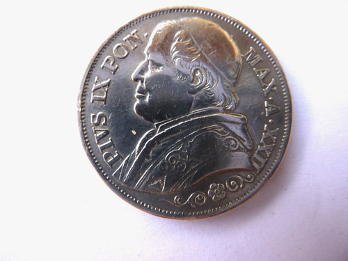 Vatican lire 1867 argent - vatican,