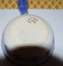 Poêlon HB/Henriot décor fleurs bleues TBE