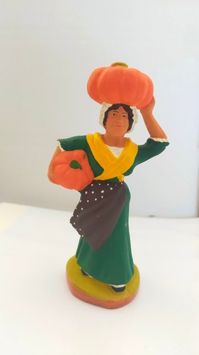 Santon porteuse de courges - -,