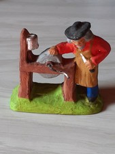 Santon fouque Rémouleur Et Sa Meule 6 Cms