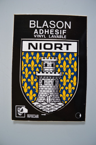 Niort carte postale - postale, blason