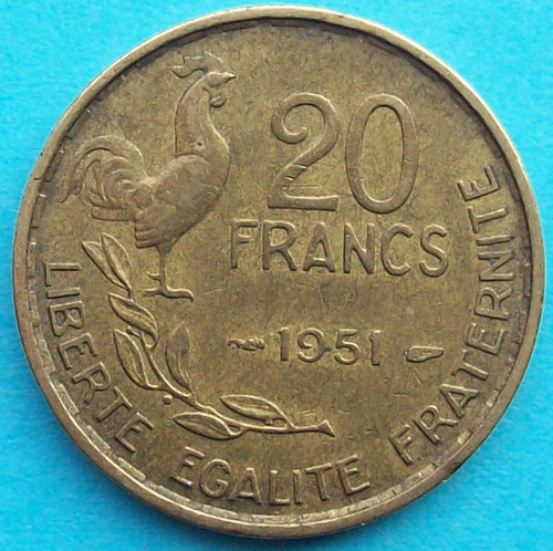 Pièce monnaie francs - de,