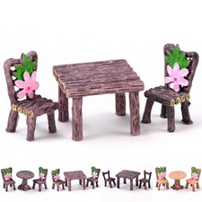 Chaise Table Set Plante Pots