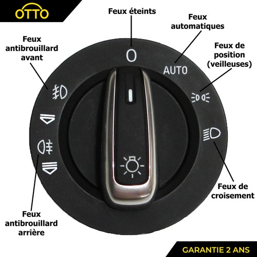 Bouton commodo phares - bouton, de