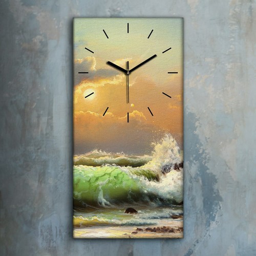 Horloge murale sur toile - , 30x60