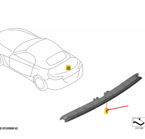 Bmw g29 troisième feu - bmw, stop