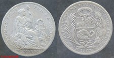 PEROU ! un sol 1895, argent 