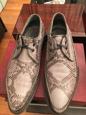 Exceptionnelles chaussures Lanvin homme en peau de python en excellent état