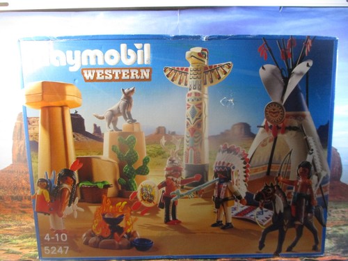 Playmobil indiens 5247 boite - ,