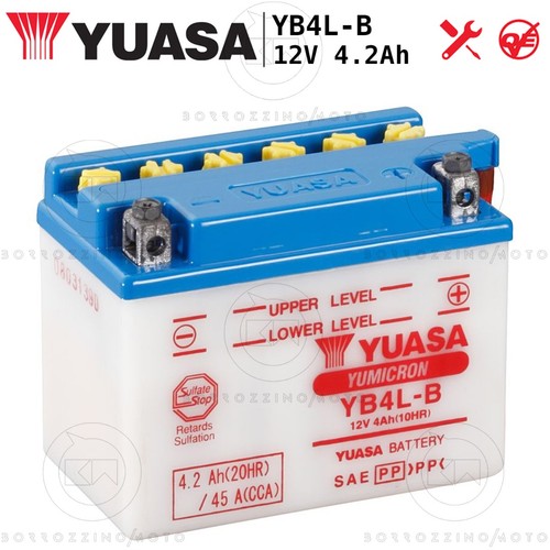 Batterie yuasa yb4l 12v - batterie,