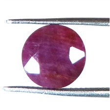 3.95 Cts Naturel Rubis Rouge Précieux Coupe Forme Ronde Gemme 9.00x3 MM jt966