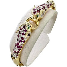 Bracelet diamant émeraude