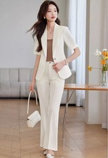 Tailleur Estival Femme Ivoire