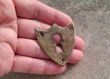 1 ENTRÉE DE CLÉ SERRURE ANCIENNE "coeur" LOUIS PHILIPPE, BRONZE,MEUBLE  N°33D