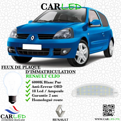 Feux plaque immatriculation - feux,