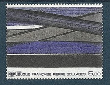 TIMBRE N° 2448 NEUF XX LUXE - OEUVRE DE PIERRE SOULAGES