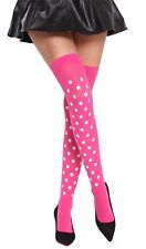 Bas Cuissardes Halloween Carnaval Rose Points Blancs BB-035