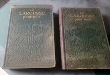 Le Larousse Pour Tous anciens Dictionnaires 2 Volumes Claude Augé Années 1900
