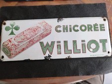 Plaque émaillée – CHICORÉE WILLIOT – publicitaire vintage