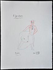 Lithographie de JEAN COCTEAU "