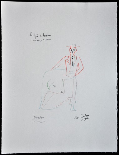 Lithographie jean cocteau - de,