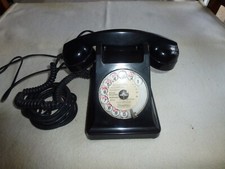 SUPERBE ANCIEN TELEPHONE BCI BAKELITE NOIR 