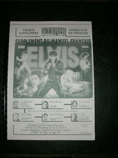 notice en français de flipper Stern:  ELVIS