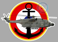 STICKER COCARDE HELICOPTERE SUPER FRELON AERONAVALE FLOTTILLE AUTOCOLLANT PF098