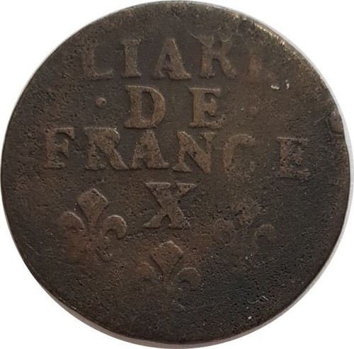 Louis xiv liard de - xiv, (1643-1715)