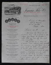 Facture PARIS 1926 PERSIENNE FERMETURE JOMAIN rue Brancion    148