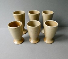 6 grandes tasses ou mazagrans en grès Village France