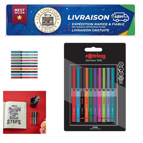 Stylos feutres rotring - rotring, mm