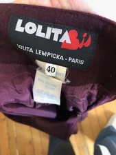 Jupe laine, Lolita Lempicka, vintage 80's, taille 38